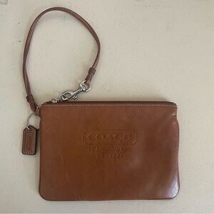 Coach Leatherwear Wristlet - Brown Leather Bag